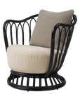 Grace Outdoor Lounge Chair, Black