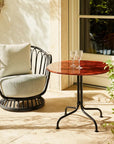 Grace Outdoor Lounge Chair, Black