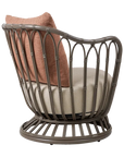 Grace Outdoor Lounge Chair, Mushroom Gray