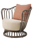 Grace Outdoor Lounge Chair, Mushroom Gray