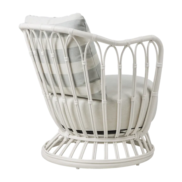Grace Outdoor Lounge Chair, Alabaster White