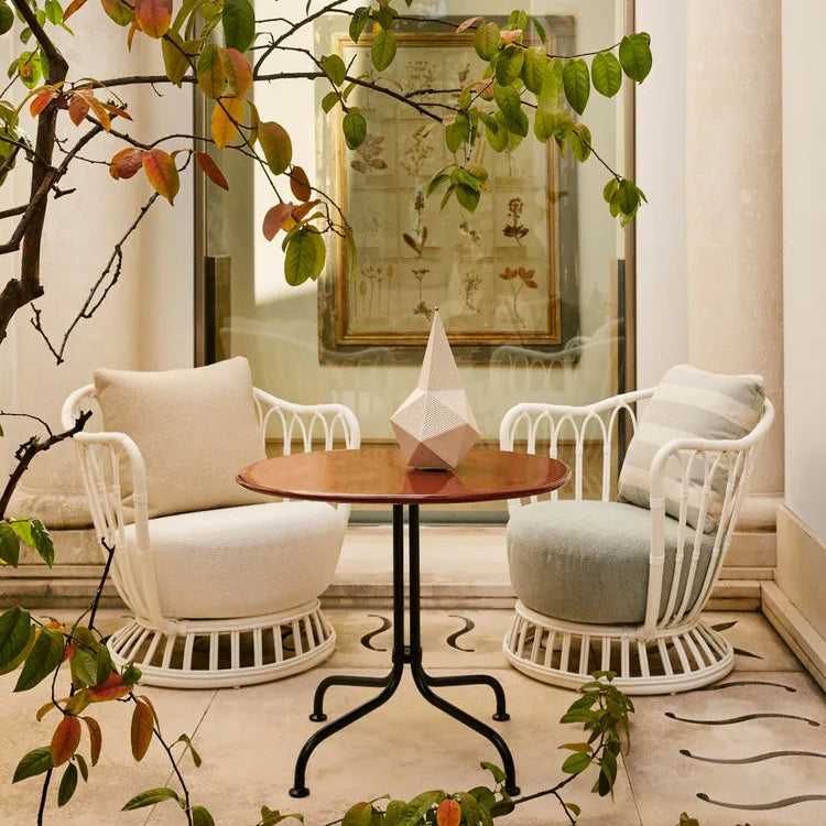 Grace Outdoor Lounge Chair, Alabaster White