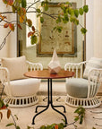 Grace Outdoor Lounge Chair, Alabaster White