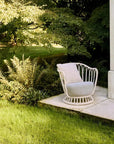 Grace Outdoor Lounge Chair, Alabaster White
