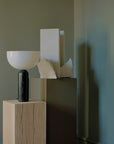 Kizu Table Lamp Large, Black Marble