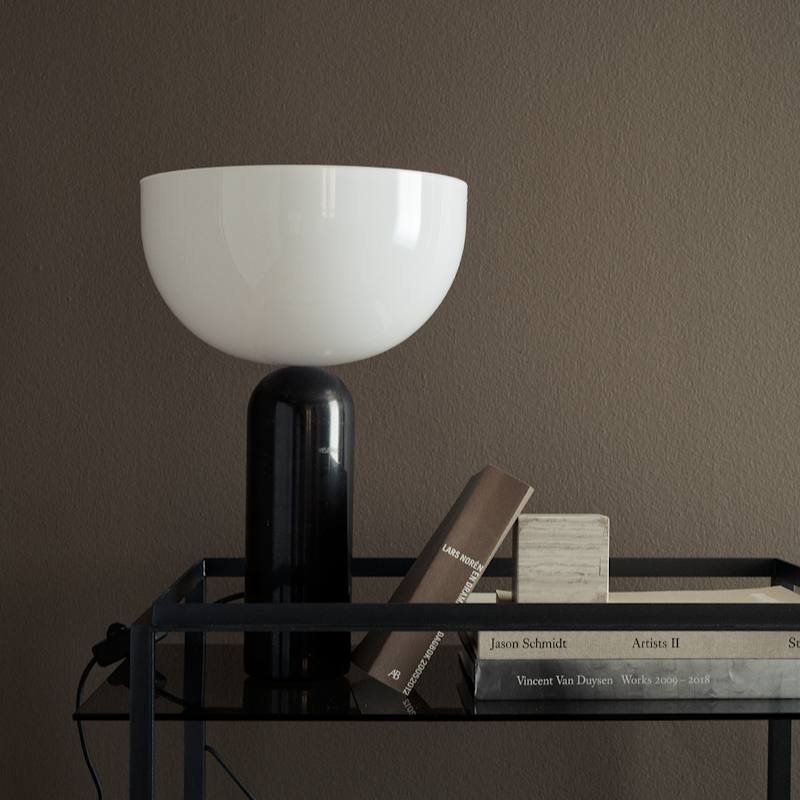 Kizu Table Lamp Large, Black Marble