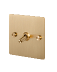1G Toggle Switch, Brass plate - Moleta Munro Limited