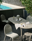 Groove Obround Table, Putty