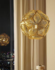 Puff Pendant, Brass