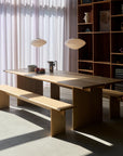 Ita OS2 Dining Table Oak or Dark Stained Oak