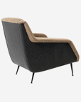CDC.1 Lounge Chair, Soft Leather Back &  Boucle 005