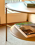 Adrian Low Table 75, Stone Matte Lacquer