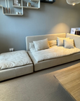 Ex.Display Shiraz Sofa & Ottoman in Paris Texas Sand Fabric