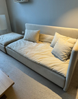 Ex.Display Shiraz Sofa & Ottoman in Paris Texas Sand Fabric