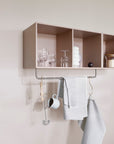 COAT shelf with clothes rack