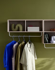 COAT shelf with clothes rack