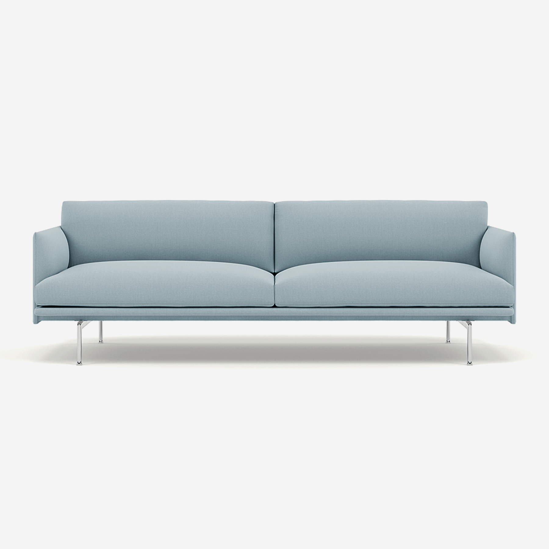 Outline 3 Seater Sofa, Polsihed base