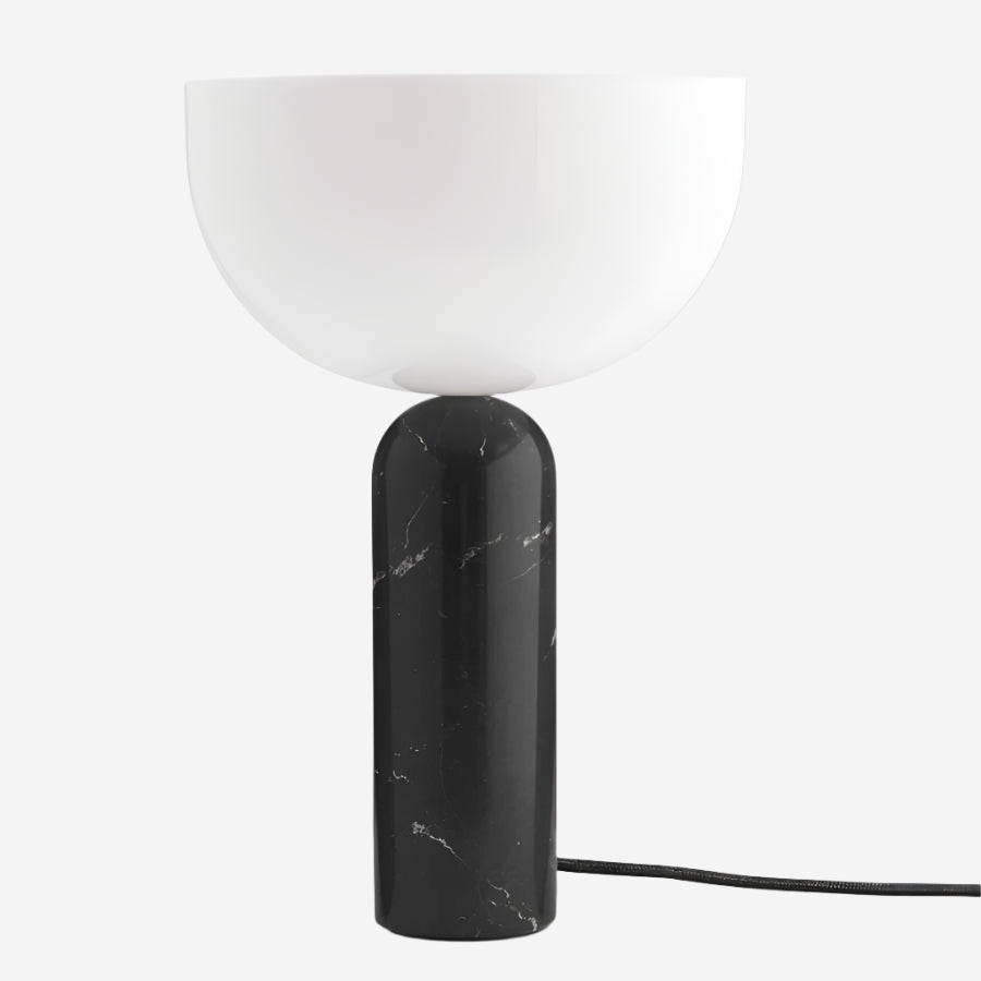 Kizu Table Lamp Large, Black Marble
