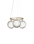 Miira 3 Circular Chandelier, Optic