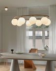 Miira 8 Oval Chandelier, Opal
