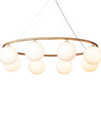 Miira 8 Oval Chandelier, Opal