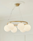 Miira 6 Circular Chandelier, Opal
