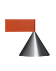 Apollo 14 Wall, Red orange, aluminium