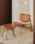 Slab Lounge Chair, Cognac Leather