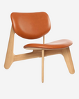 Slab Lounge Chair, Cognac Leather
