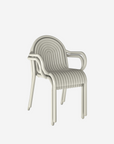 Groove Arm Chair, Putty