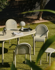 Groove Arm Chair, Putty