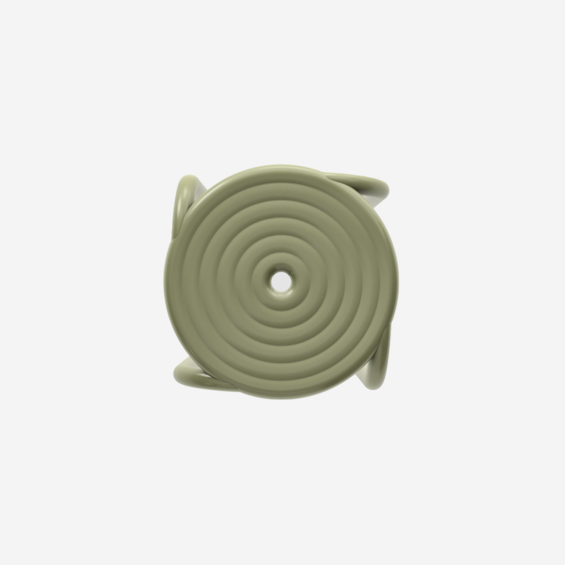 Groove Stool, Moss
