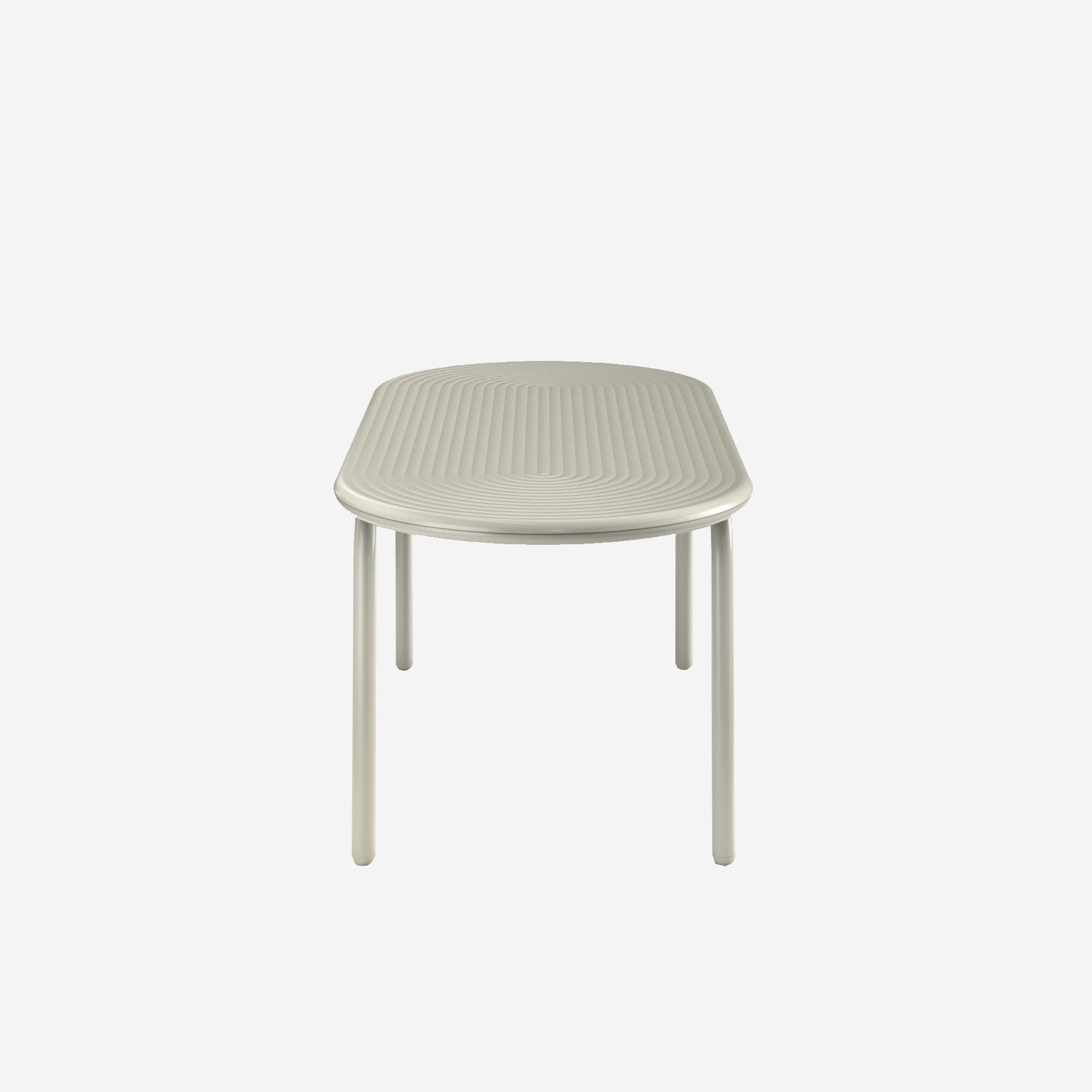 Groove Obround Table, Putty