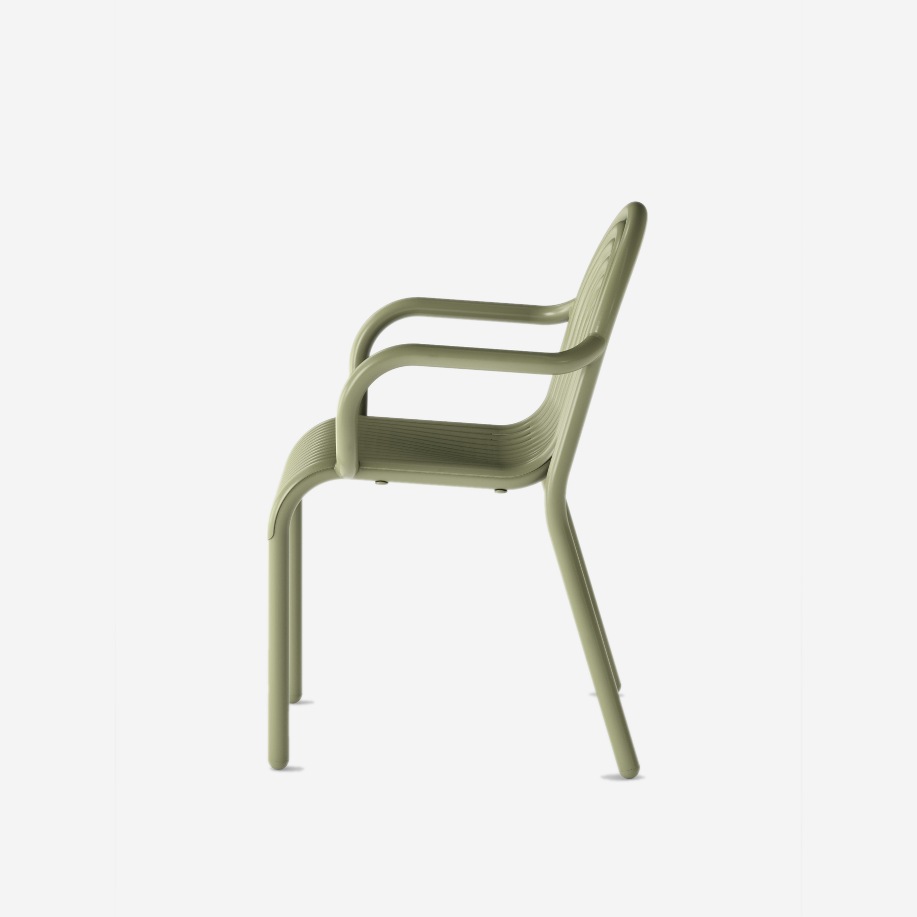 Groove Arm Chair, Moss