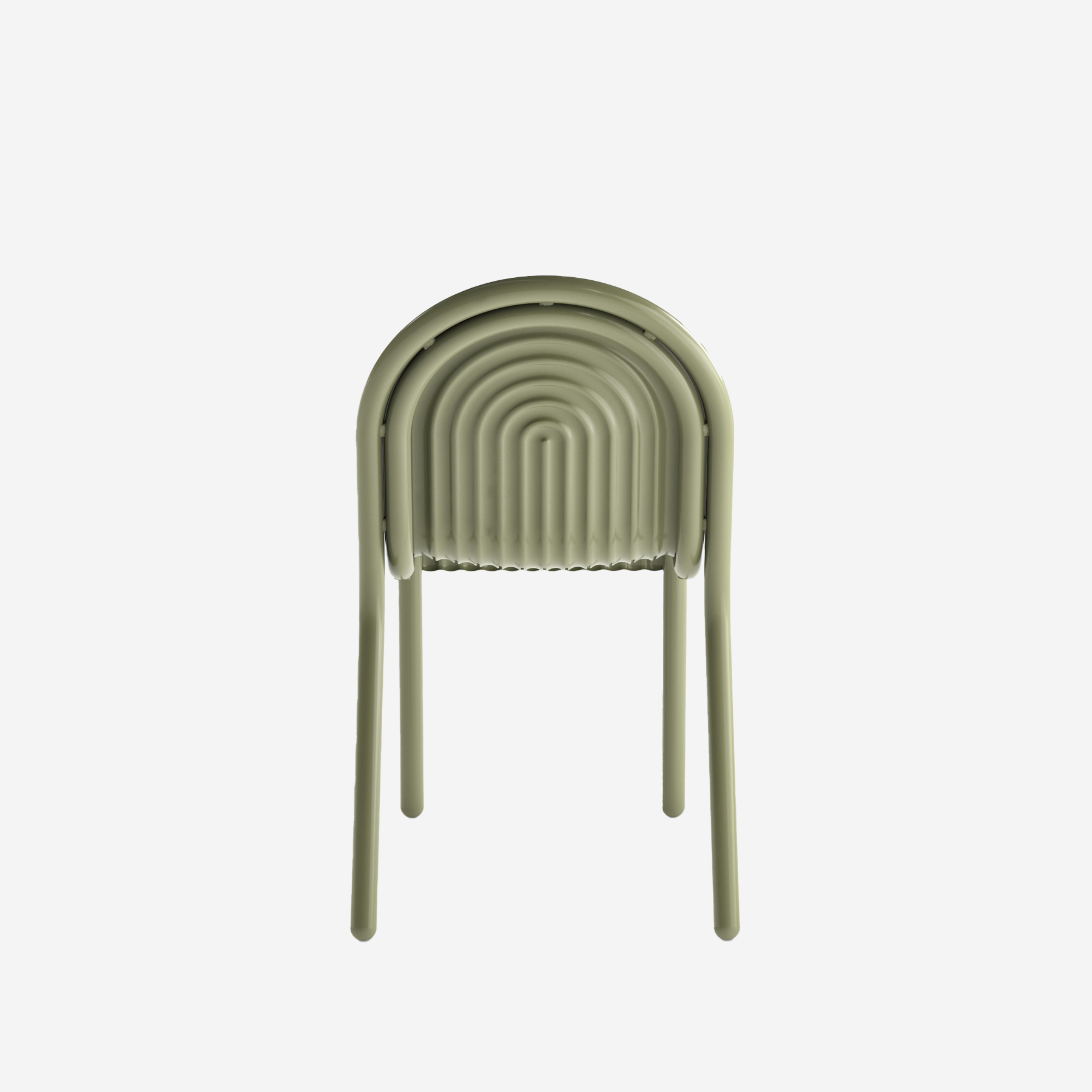 Groove Side Chair, Moss
