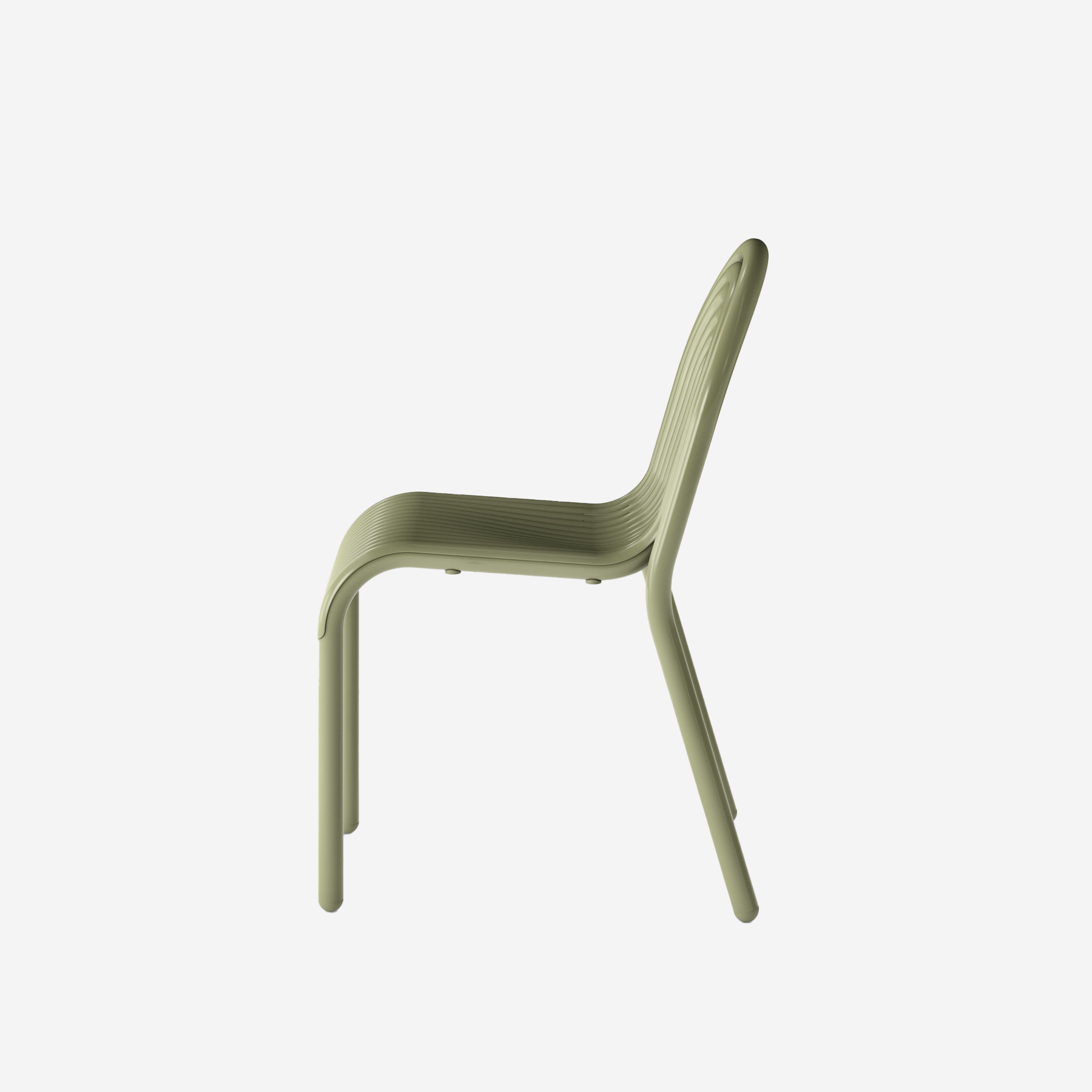 Groove Side Chair, Moss
