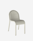 Groove Side Chair, Putty