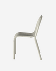 Groove Side Chair, Putty