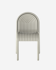 Groove Side Chair, Putty