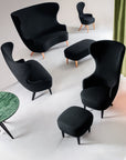 Wingback Ottoman