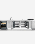 OUT330/1 Outdoor Stainless Steel Washing and Cooking Kitchen Island