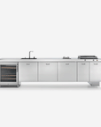 OUT330/1 Outdoor Stainless Steel Washing and Cooking Kitchen Island