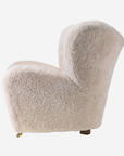 The Tired Man Lounge Chair, Sheepskin Moonlight