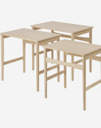 CH004 Nesting Tables, Soaped Oak