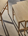 CH004 Nesting Tables, Soaped Oak