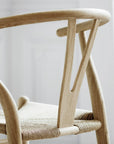 Carl Hansen 24 Wishbone walnut chair view 4