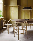 Carl Hansen 24 Wishbone walnut chair view 5