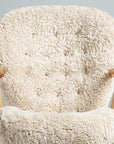 Clam Chair, Sheepskin Moonlight