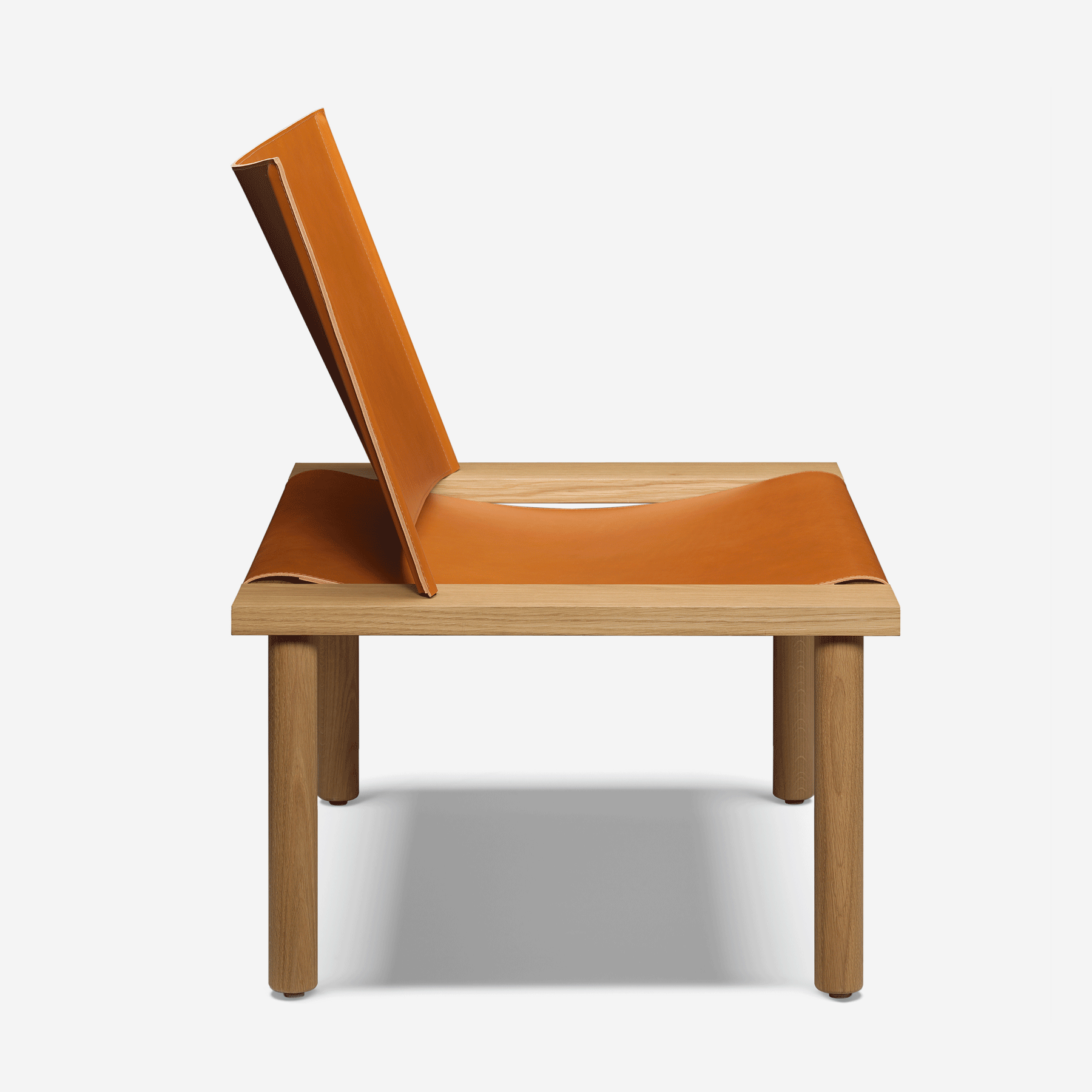 Ex.Display EC06 Ilma Lounge Chair, European Oak &amp; Brandy Leather