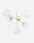 Globe Chandelier Large, Opal LED